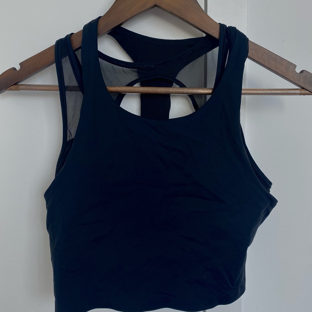Lululemon crop top with built in bra
